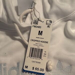 Adidas White Hoodie with Logo